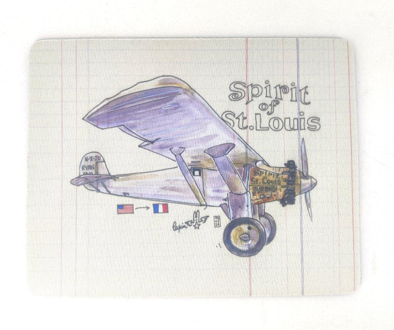 Lapin Spirit of St Louis Tapis de Souris Aviation Cadeau
