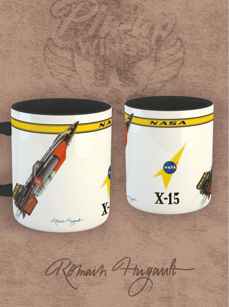 Romain Hugault X15 Mug céramique NASA noir et blanc
