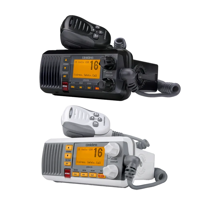 Uniden UM435 radio VHF marine fixe DSC GPS blanche