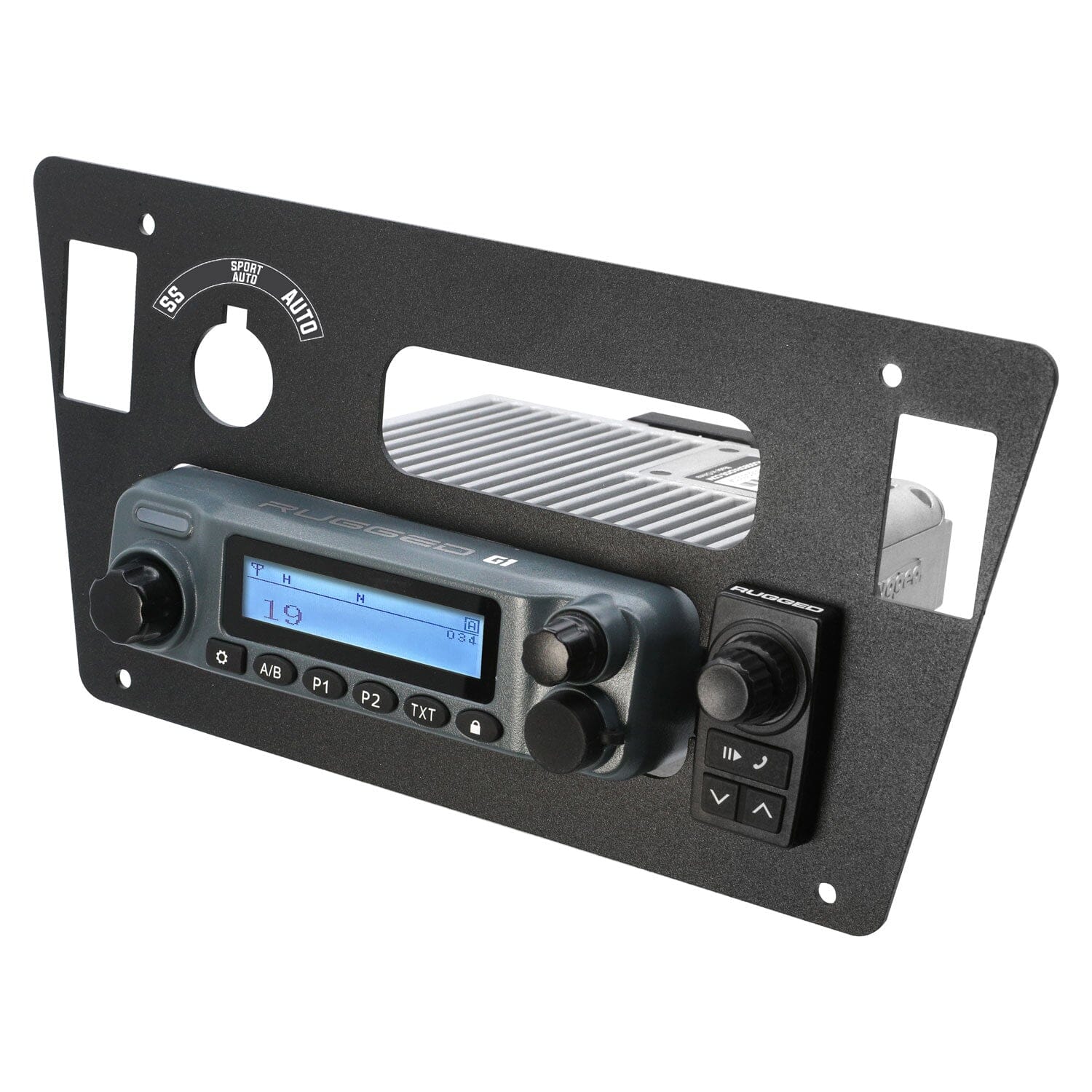 Rugged Air UTV Yamaha YXZ 2024-2025 support radio mobile acier
