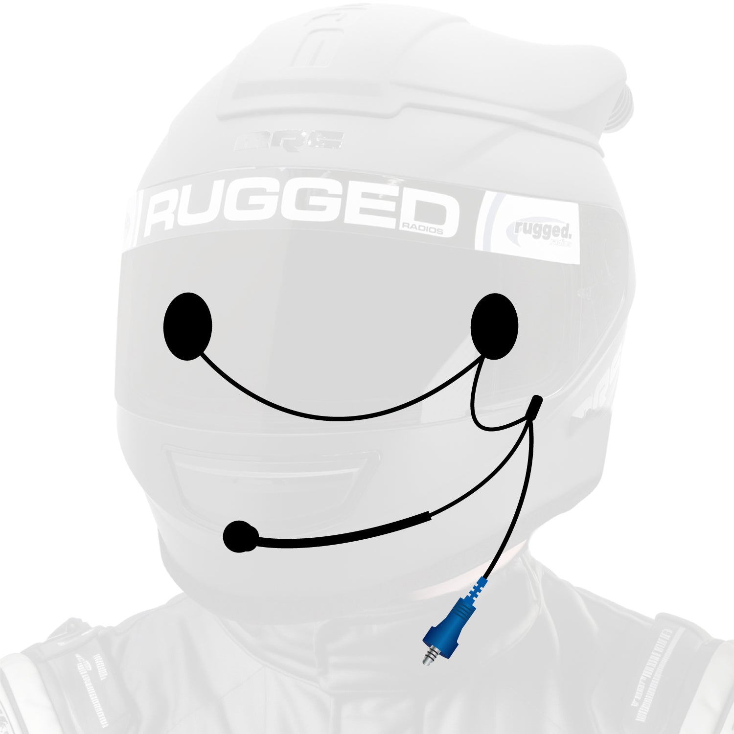 Rugged Air Helmet Kit Câblé Alpha Audio Micro Anti-Bruit Offroad