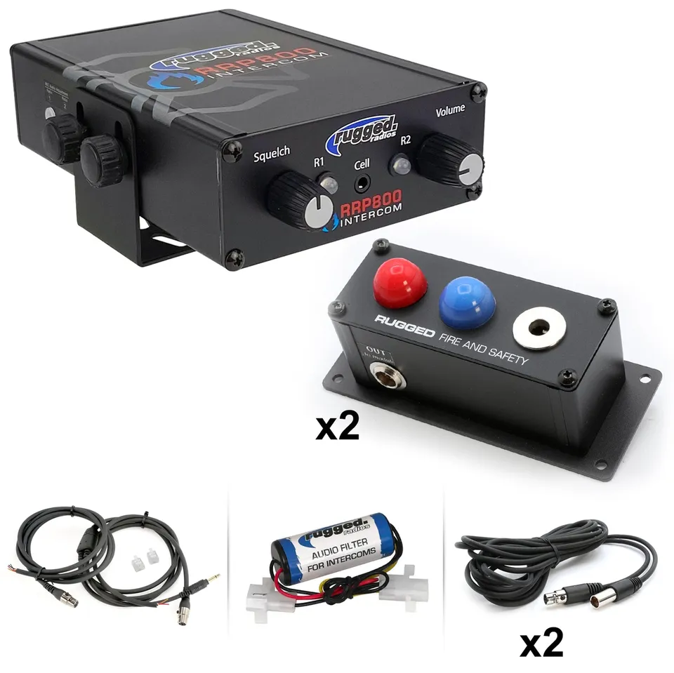 Rugged Air RRP800 Kit intercom 2 personnes double radio
