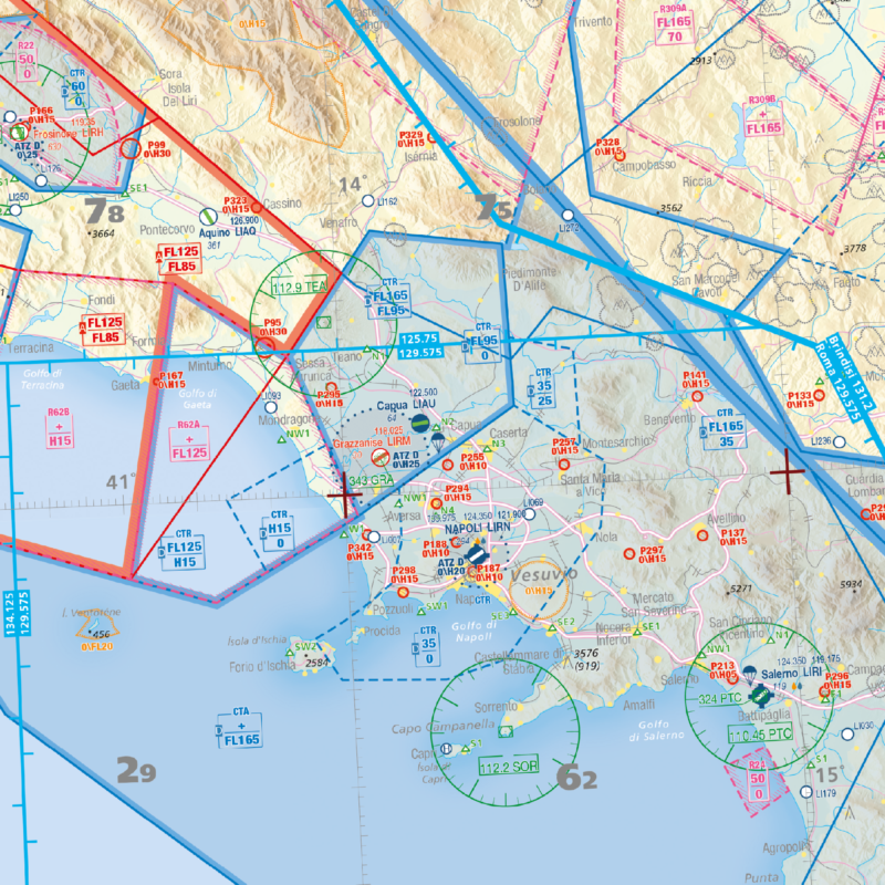 Editerra Air Million carte aéronautique Italie Balkans 2026 1/1M