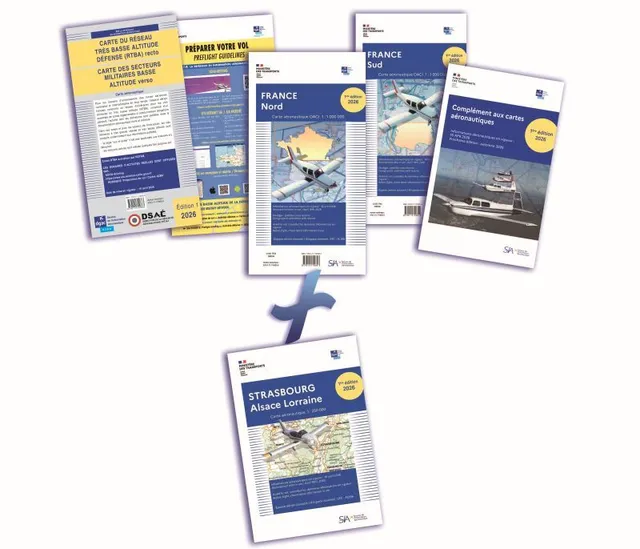 SIA Documents VFR + carte Strasbourg carte VFR 1/250 000