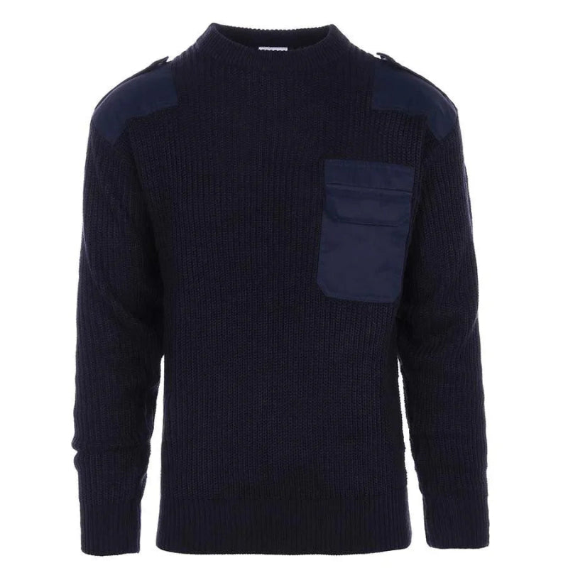 Van Os Pull OTAN acrylique bleu pull militaire