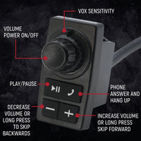 Rugged Air 696 PLUS REMOTE HEAD intercom Bluetooth musique