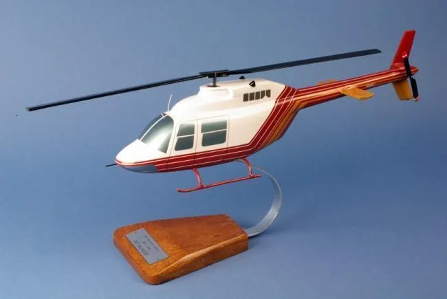 La Boutique du Pilote Bell 206.A Jet Ranger maquette bois 1/24