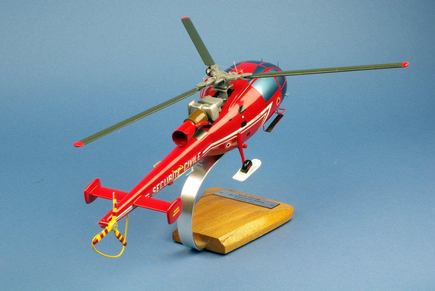 La Boutique du Pilote Alouette III AS316B maquette bois 1/25