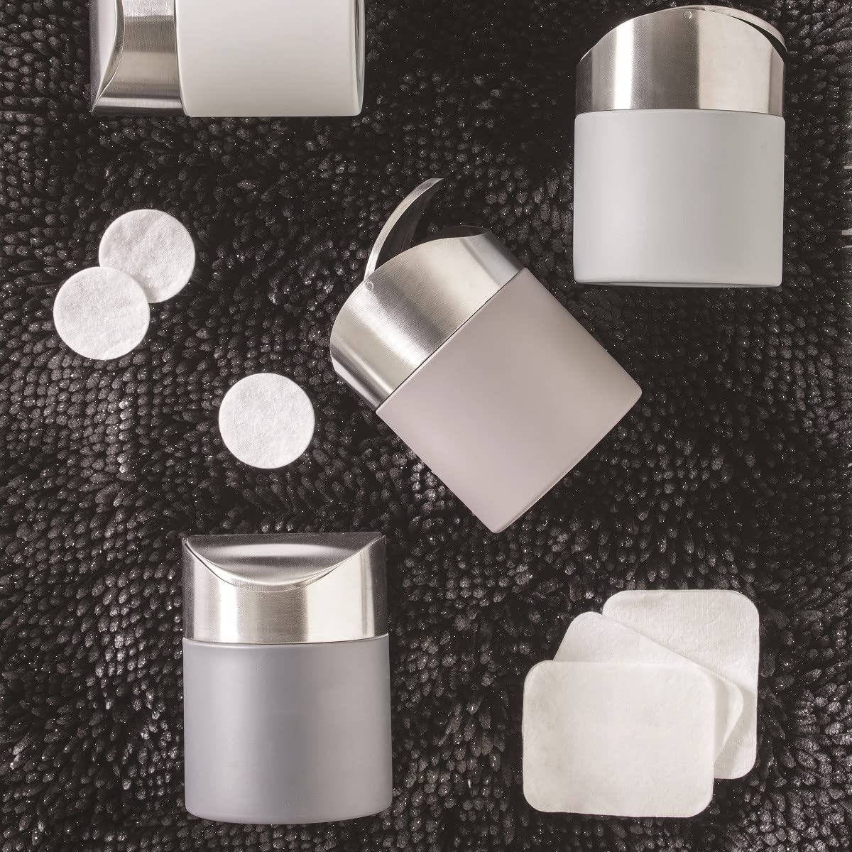LEVASSEUR Salle de bain Poubelle à coton 1,5L inox