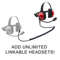 Rugged Air H80 Track Talk Casque Intercom Circuit Linkable 24dB