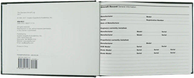 Carnet de Route avion rigide 96 pages 19,7x14,5 cm