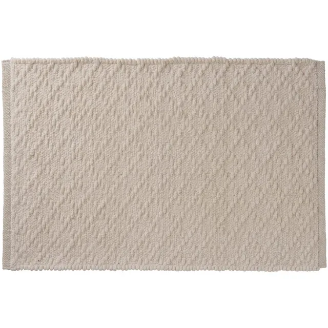 Levasseur Bohemian tapis de bain 50x80 cm écru coton