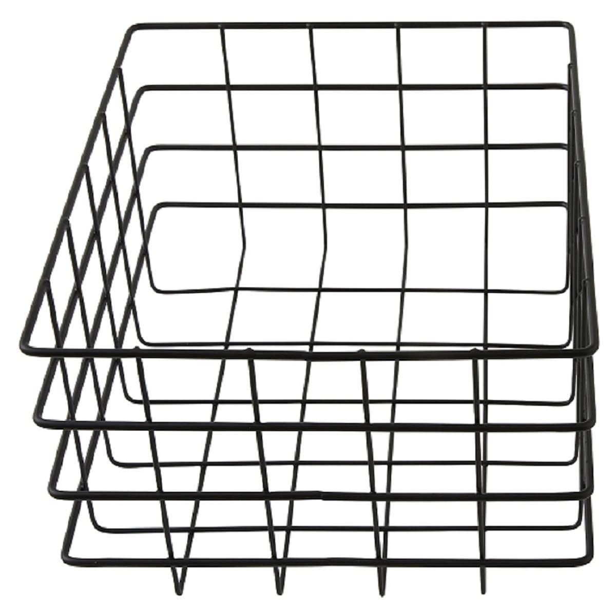 LEVASSEUR Copenhague panier rangement métal lot de 2 ajouré