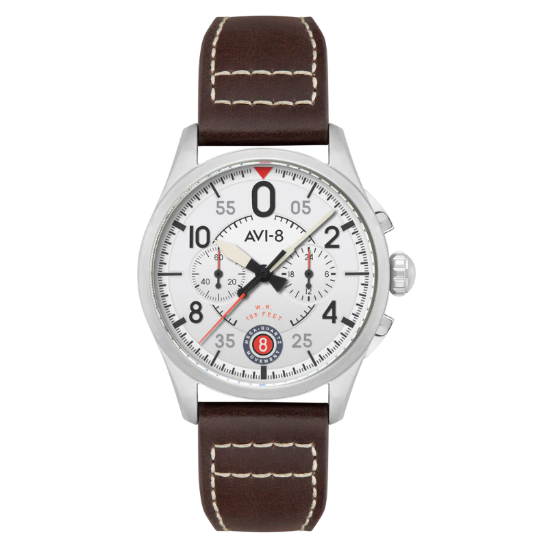La Boutique du Pilote AVI-8 Spitfire Lock montre pilote blanche 42mm