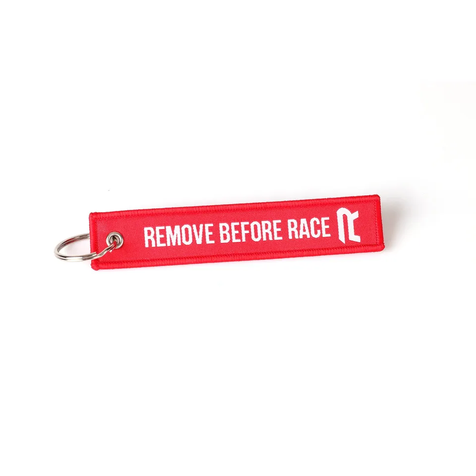 Radne Remove Before Race porte-clés fanion rouge