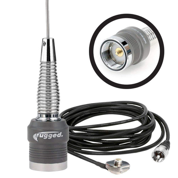 Rugged Air Kit antenne VHF 1/2 onde NGP NMO 144-174 MHz
