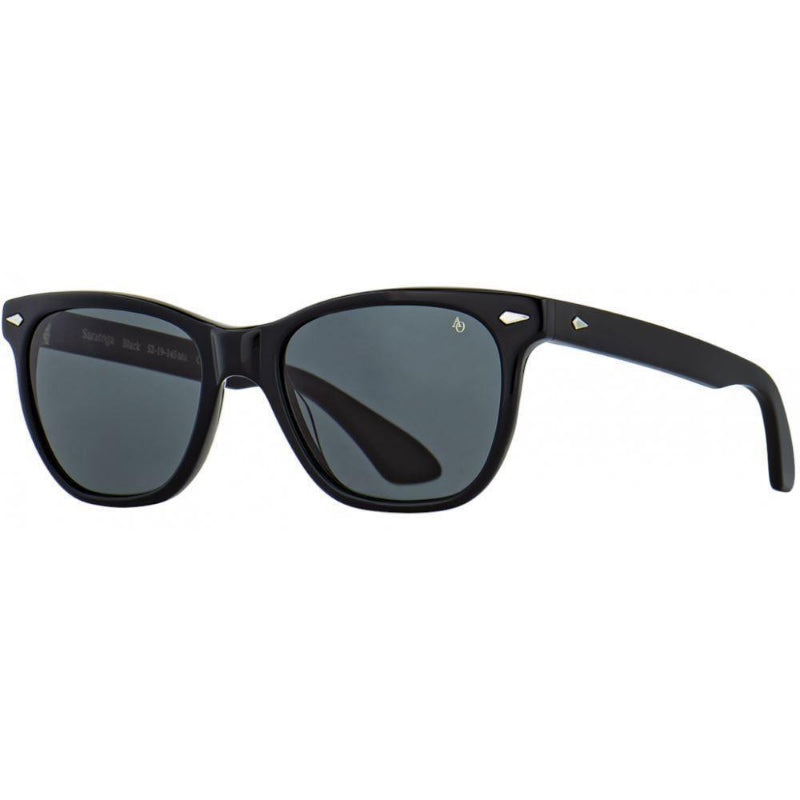 American Optical Saratoga Black lunettes soleil pilote gris