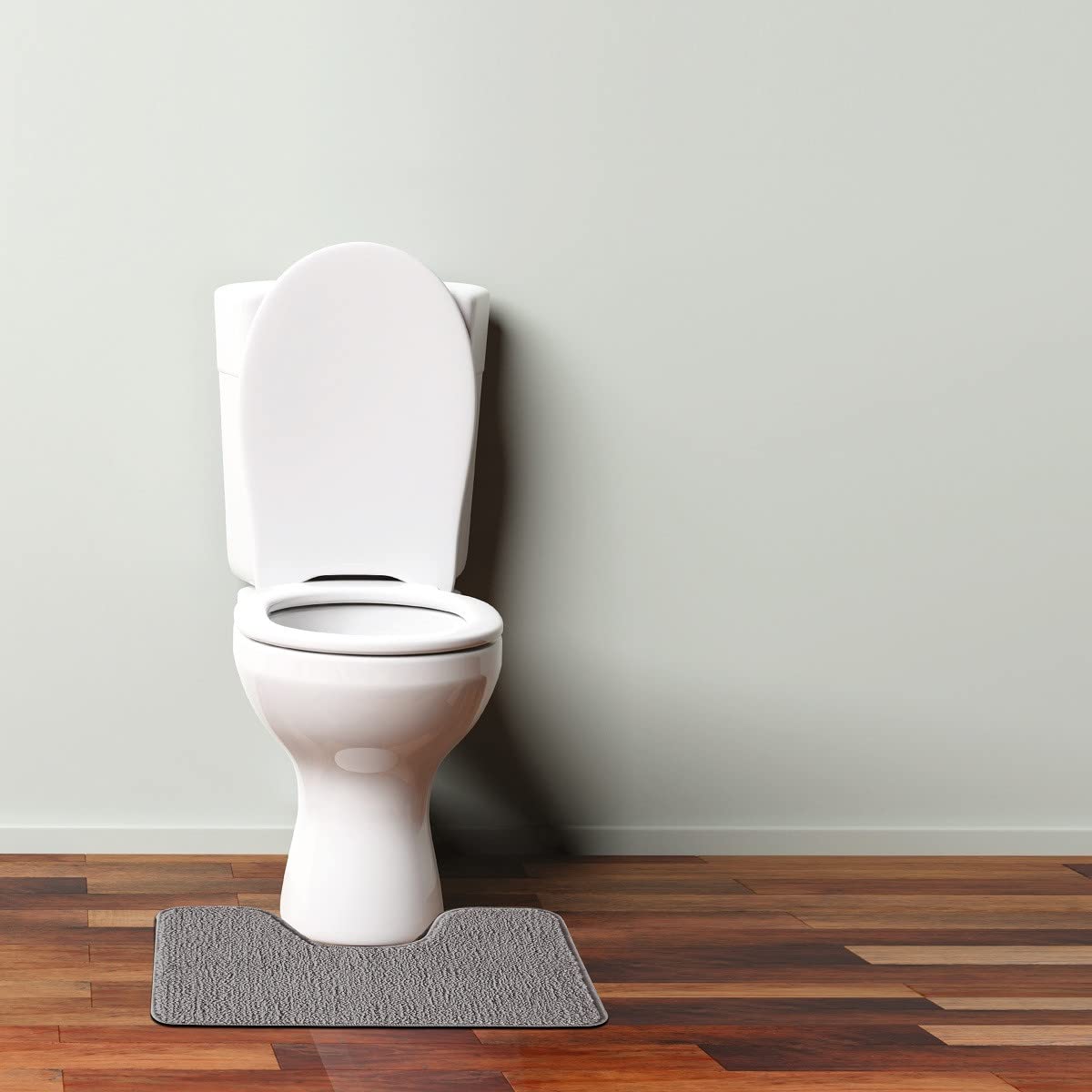 LEVASSEUR Polynésie Tapis de Toilette Gris 50x40 cm Polyester