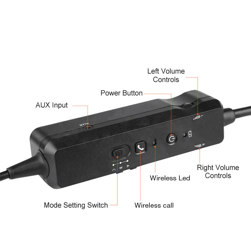 R Spider Aviation Headset casque hélicoptère ANR Bluetooth U174