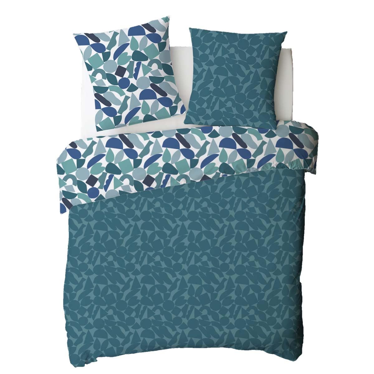 Levasseur Nano parure de lit bleu 240x220cm coton