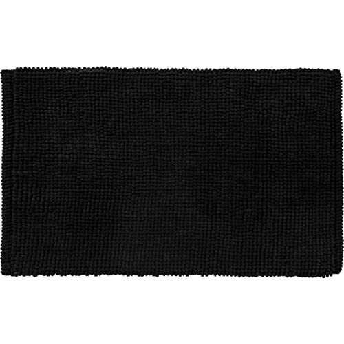 LEVASSEUR Bali tapis de bain noir 50x80cm antidérapant
