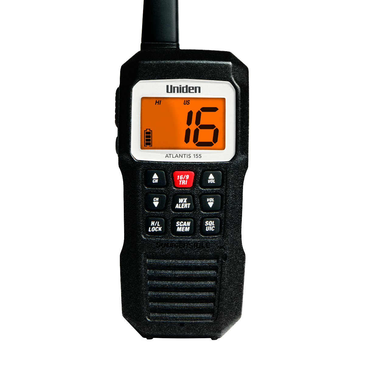 Uniden Atlantis 155 radio VHF marine portable flottante
