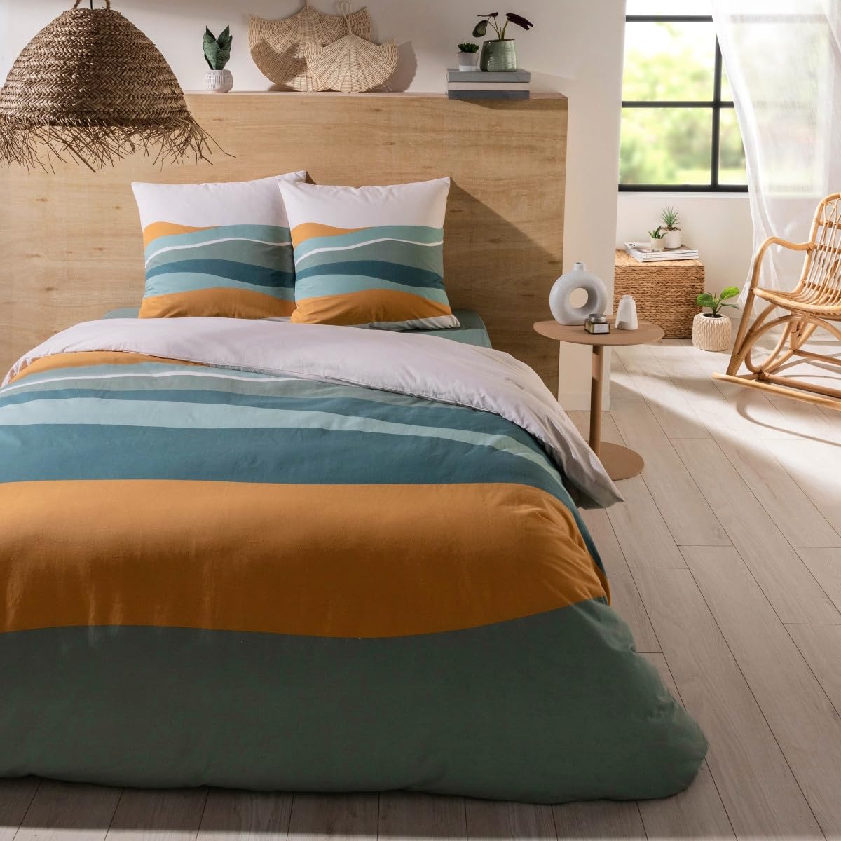 Levasseur Linge de lit Malo parure coton multicouleur 260x240