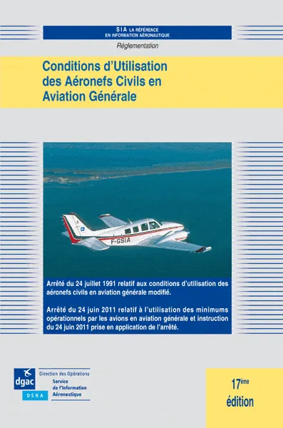 La Boutique du Pilote Cartographie REG Utilisation aéronefs livret aviation générale