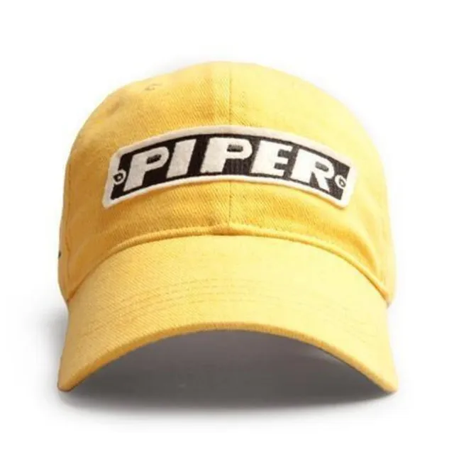 La Boutique du Pilote Piper casquette jaune logo brodé