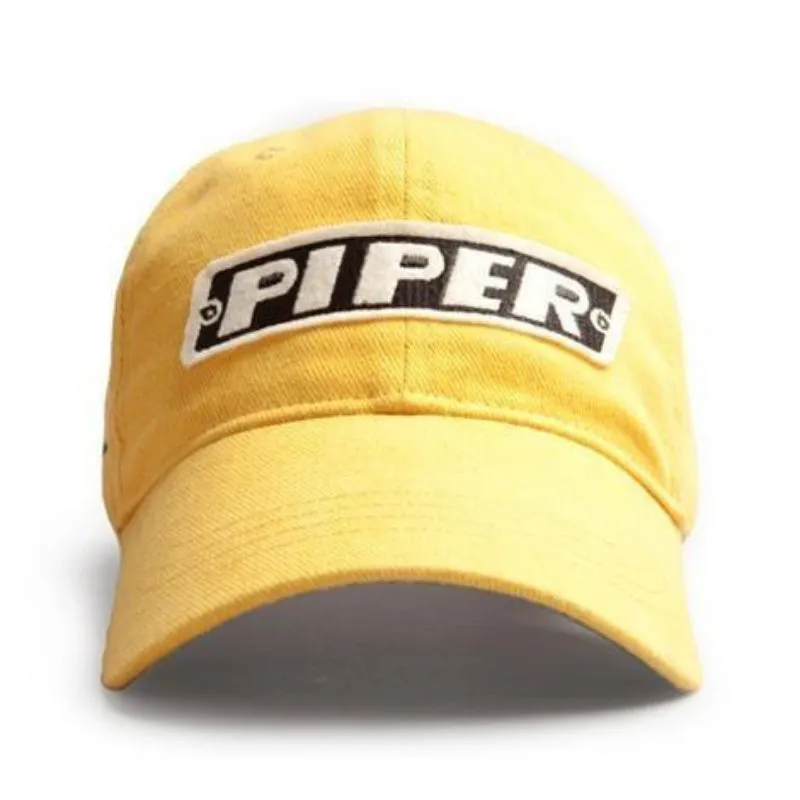 La Boutique du Pilote Piper casquette jaune logo brodé