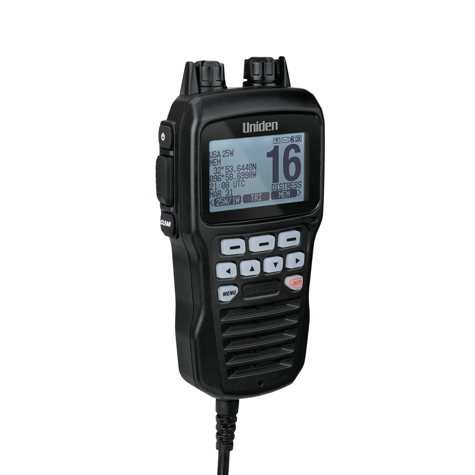 Uniden Marine Radio Accessories UMRMICBK microphone déporté UM725 noir