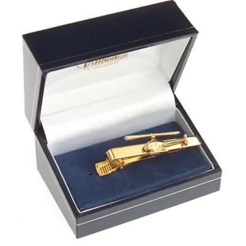 La Boutique du Pilote Robinson R22 pince cravate or 24 carats