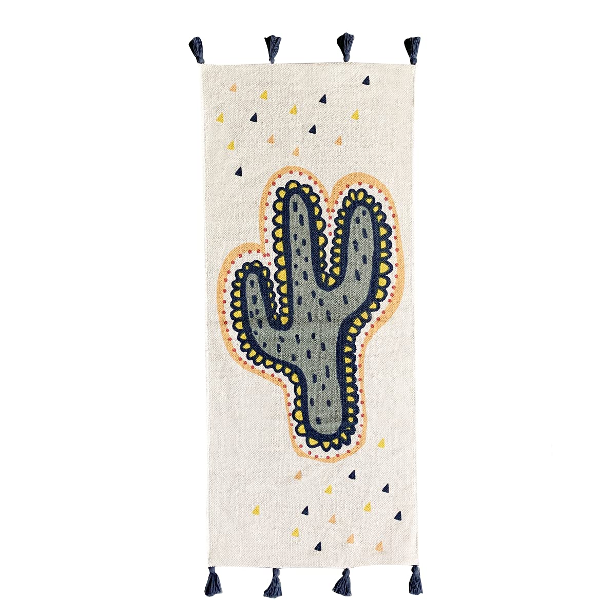 Levasseur Kids Tapis enfant Cactus 50x120cm blanc coton