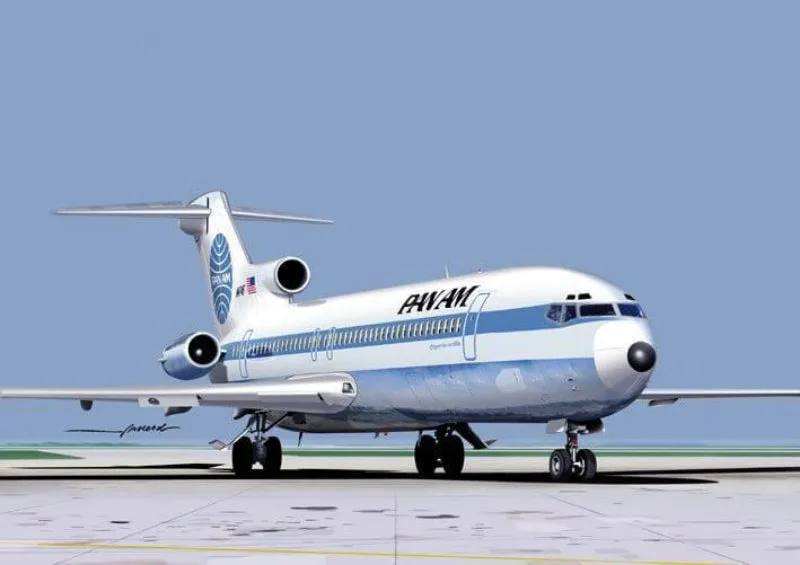 Mach2 Boeing 727-200 Pan Am maquette 1/72 à monter