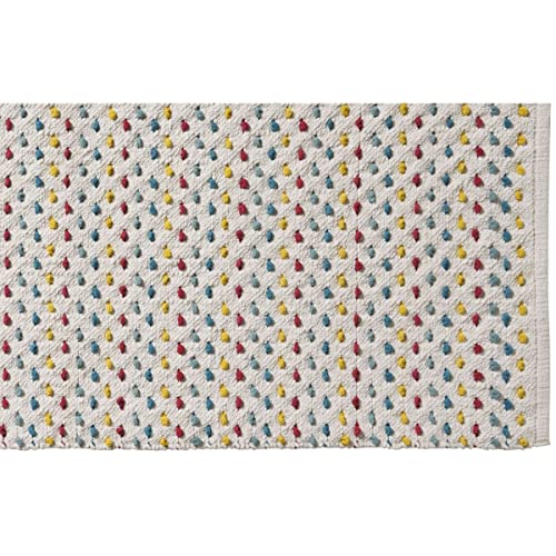 LEVASSEUR Tapis de Bain Coton Chenille Écru 60x120cm Doux