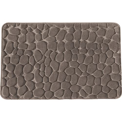 Levasseur Mineral Tapis de Bain Taupe 50x80cm Mémoire
