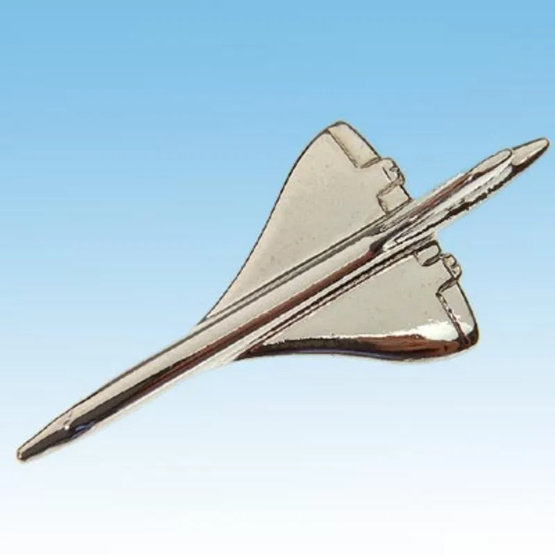 Pin's avion Concorde nickel 2,5 cm écrin cadeau pilote