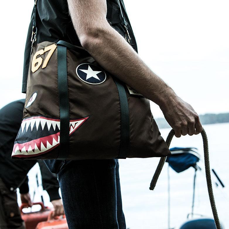 Red Canoe Tenue Sac Casque P-40 sac pilote bandoulière toile