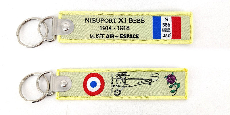 La Boutique du Pilote Porte-clés Flamme Nieuport XI Bébé jaune