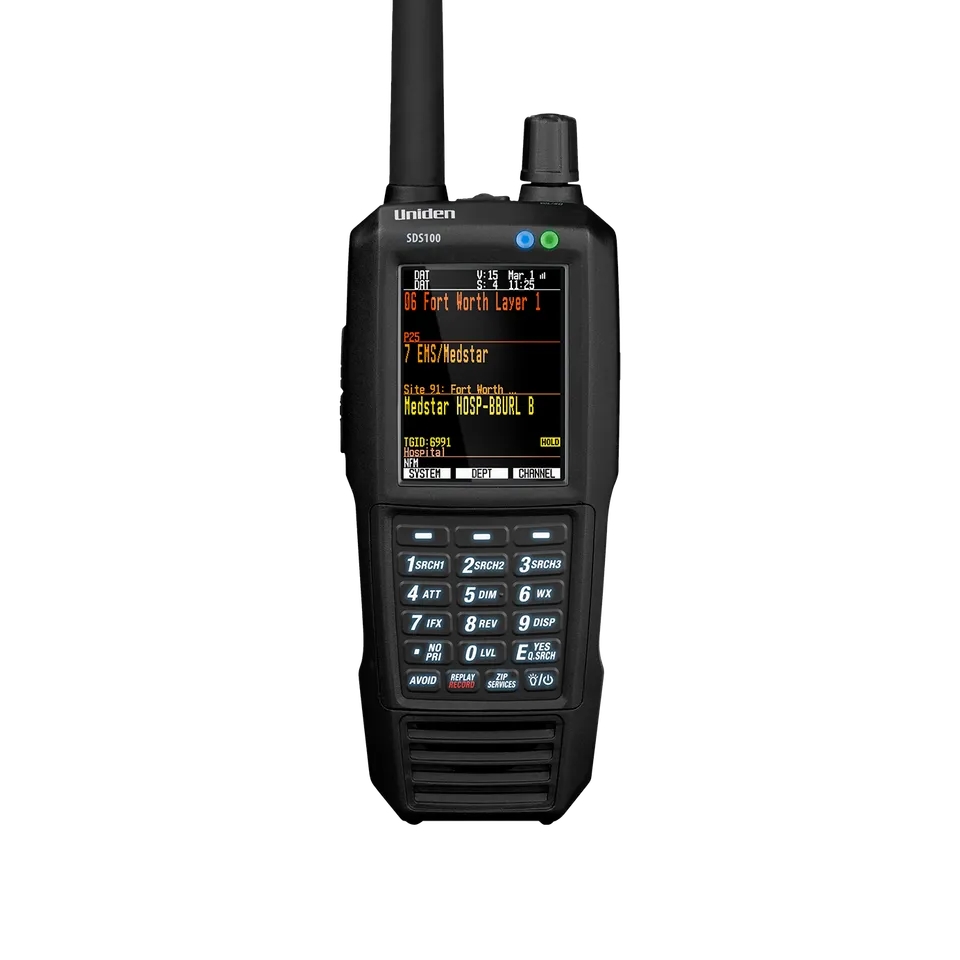Uniden SDS100 scanner radio portable numérique