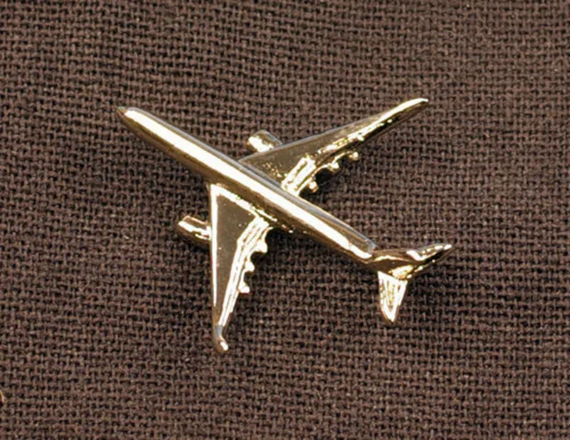 La Boutique du Pilote Airbus 350 pin's doré or fin 2,5 cm