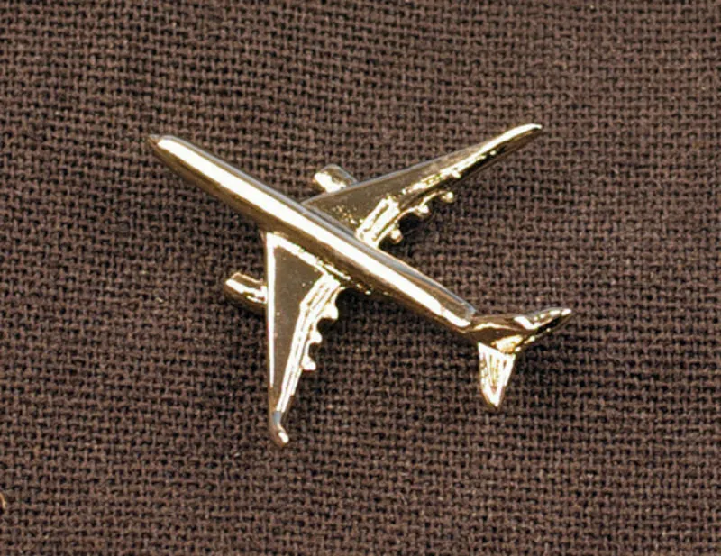 La Boutique du Pilote Airbus 350 pin's doré or fin 2,5 cm