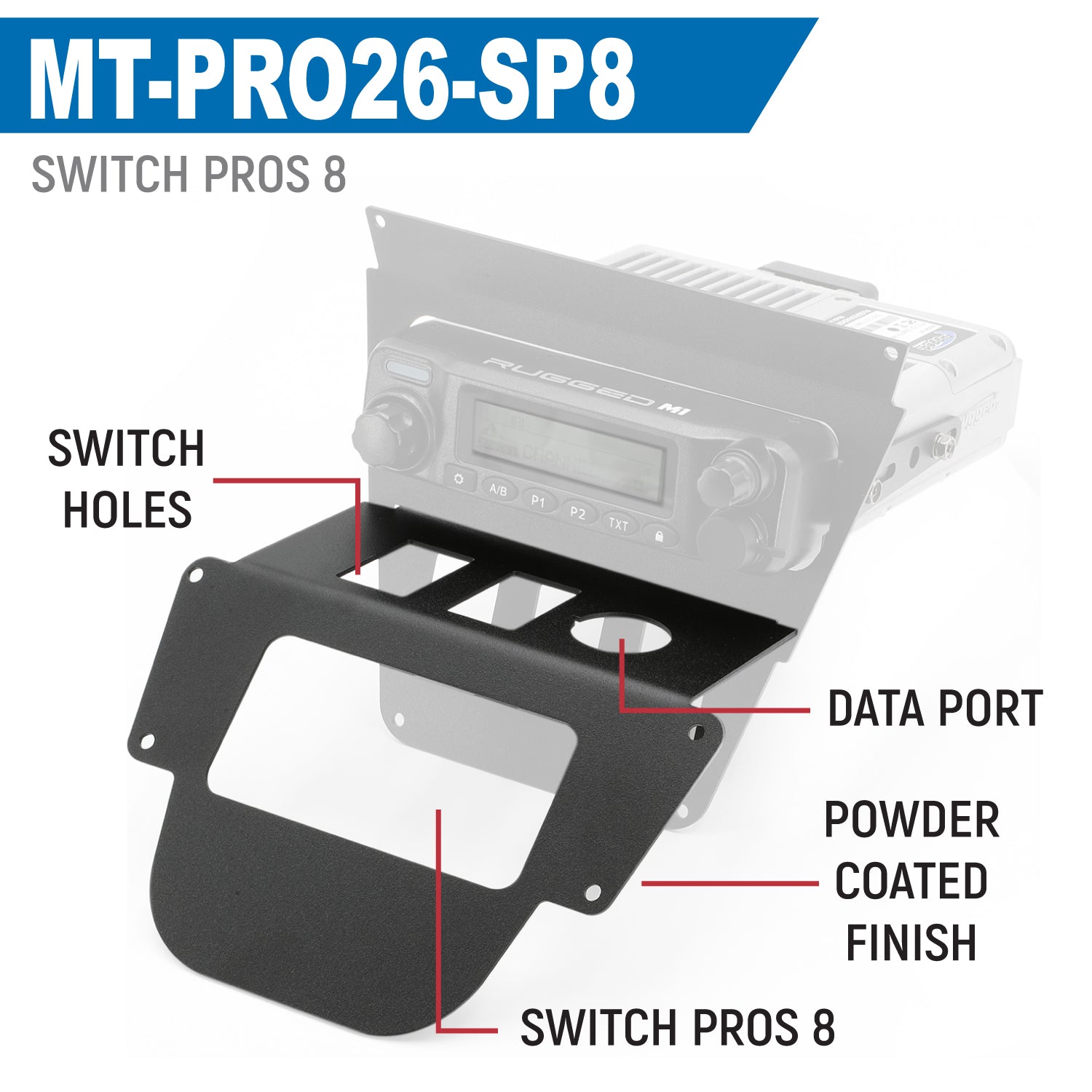 Rugged Air panneau inférieur Polaris RZR Pro R 2026 Rocker Switch