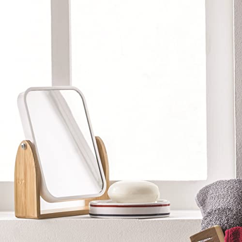 LEVASSEUR Miroir grossissant a poser bambou salle de bain