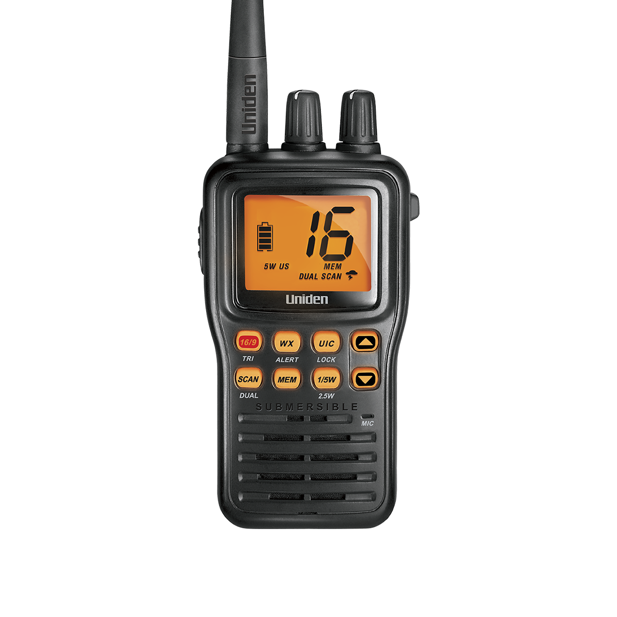 Uniden MHS75 VHF portable marine étanche IPX8