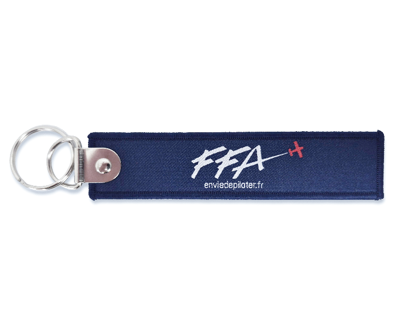FFA porte-clés flamme bleu rouge Remove Before Flight