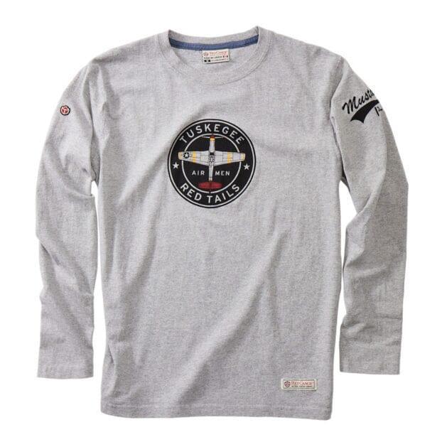 Red Canoe Tuskegee Airmen t-shirt gris manches longues M