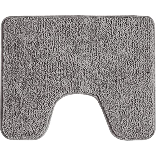 LEVASSEUR Polynésie Tapis de Toilette Gris 50x40 cm Polyester