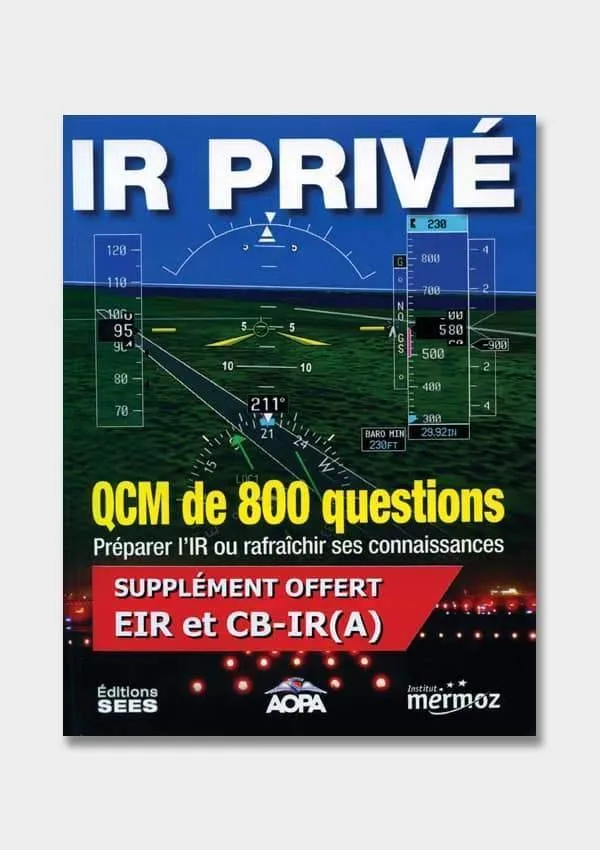 La Boutique du Pilote IR Privé livre QCM 800 questions IFR CB-IR