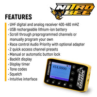 Rugged Air H80 Track Talk Casque Intercom + Nitro Bee UHF